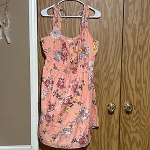 Maurices Floral Peach Mini Dress